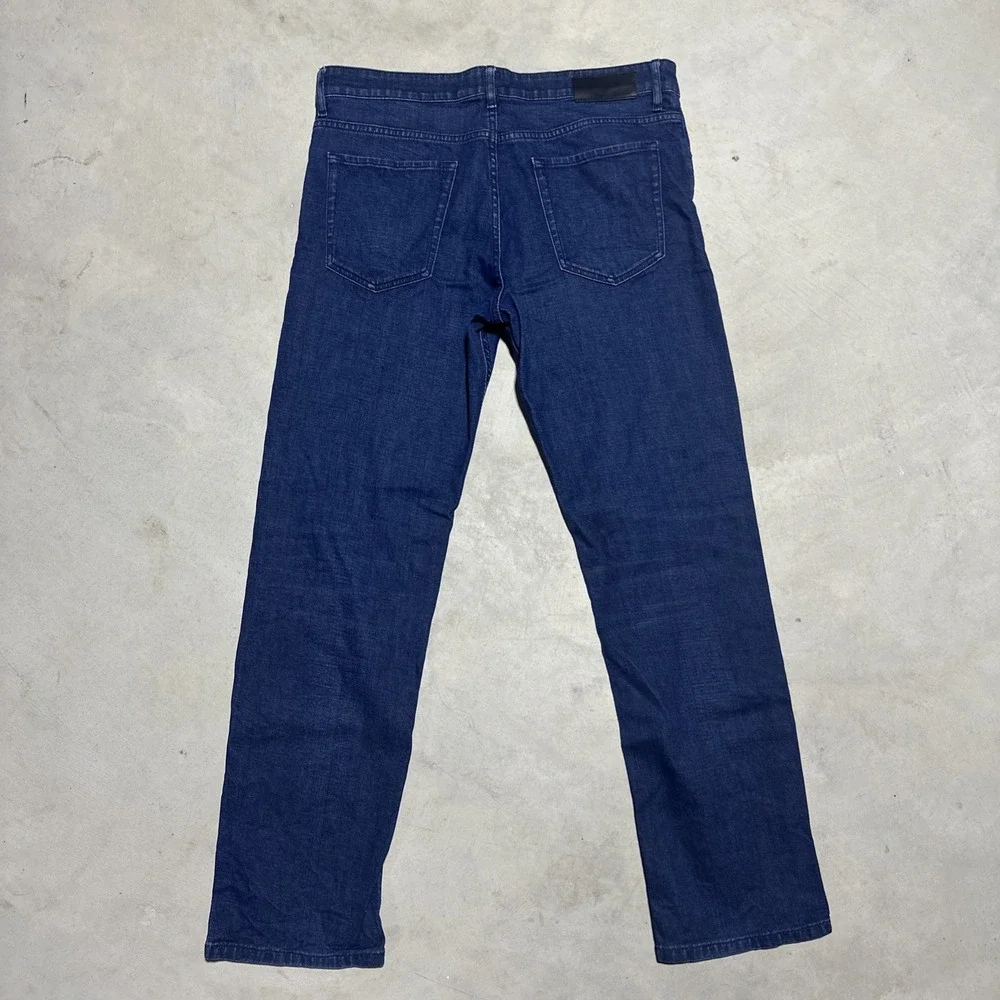 Hugo BOSS Men's SZ 34x30 Jeans Blue Italian Candiani Denim Stretch Slim Fit